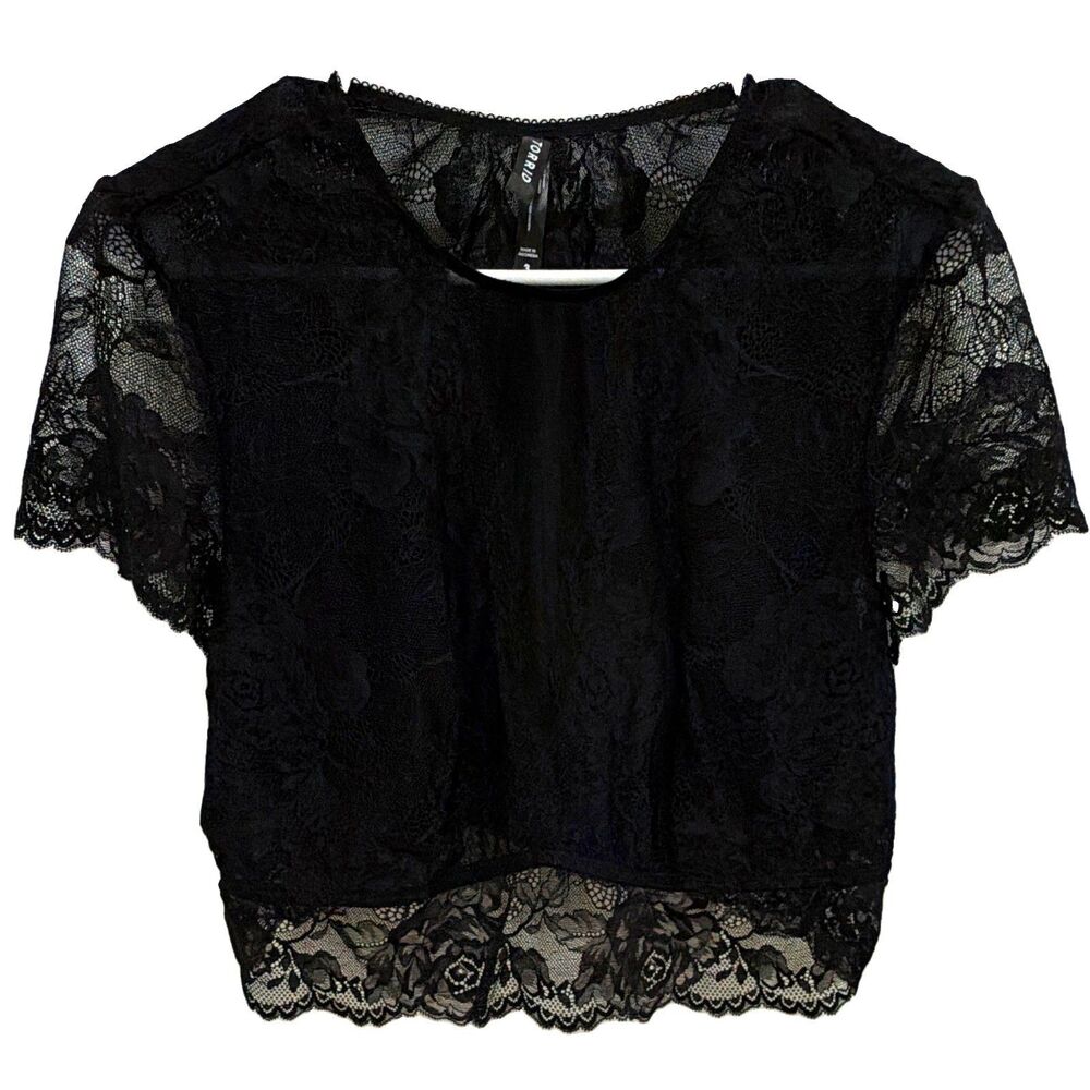 Torrid Black Floral Lace Bralette Bra Plus Size 3x romantic lingerie whimsy